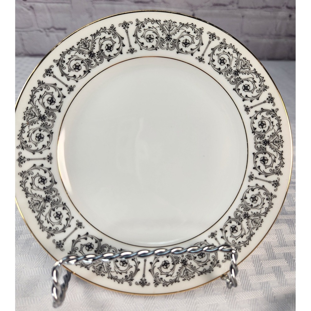 Carlton Fontaine Set of 3 Bread / Dessert Plates Fine China Japan Gold Trim